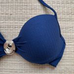 Top Meia Taça frente única Navy