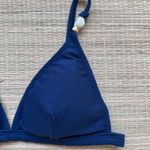 Top Cós Fixo detalhes Navy