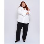 Camisa Social Algodão Branca - Plus Size