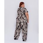 Calça Viscose Estampa Zebra - Plus Size