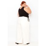 Blusa Regata Canelada Laços Preta - Plus Size