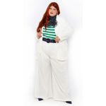Blazer 2.0 Linho com Elastano Off White - Plus Size