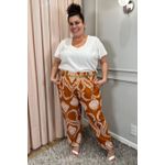 Calça Viscose Estampa Vintage - Plus Size