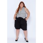 Colete Alfaiataria Xadrez - Plus Size