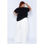 Blusa Malha Algodão Pima Preta - Plus Size