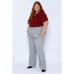 Calça Alfaiataria Xadrez - Plus Size