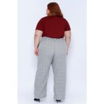 Calça Alfaiataria Xadrez - Plus Size