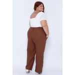 Top Laise Gola V com Manga Branco - Plus Size