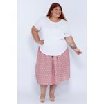 Blusa Malha Algodão Pima Branca - Plus Size