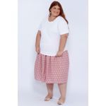 Blusa Malha Algodão Pima Branca - Plus Size