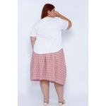 Blusa Malha Algodão Pima Branca - Plus Size