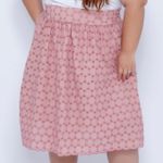 Saia Bordada Rosa - Plus Size