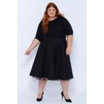 Blusa Malha Tricô Premium Preta - Plus Size