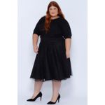 Blusa Malha Tricô Premium Preta - Plus Size