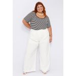 Blusa Listras Elegance Plus Preta - Plus Size