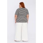 Blusa Listras Elegance Plus Preta - Plus Size