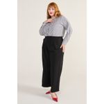 Calça Pantalona Social Viscose Preta - Plus Size