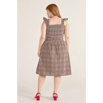 Top Babadinho Marrom Bordado - Plus Size