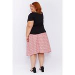 Blusa Malha Ribana Preta - Plus Size