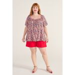 Blusa Bata Viscose Estampa Liberty - Plus Size
