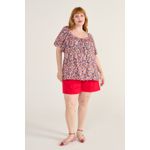 Blusa Bata Viscose Estampa Liberty - Plus Size