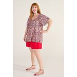 Blusa Bata Viscose Estampa Liberty - Plus Size