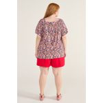 Blusa Bata Viscose Estampa Liberty - Plus Size