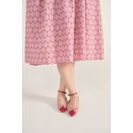 Vestido Bordado Rosa - Plus Size