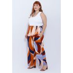 Calça Viscose Estampa Orgânica - Plus Size
