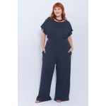 Calça Malha Azul Marinho - Plus Size
