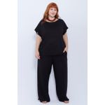 Blusa Malha Preta - Plus Size