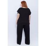 Blusa Malha Preta - Plus Size