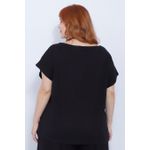 Blusa Malha Preta - Plus Size