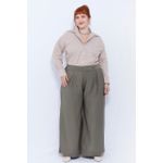 Camisa Social Algodão Fendi Listrada - Plus Size