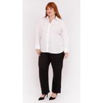 Camisa Social Algodão Branca - Plus Size