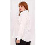 Camisa Social Algodão Branca - Plus Size