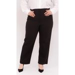 Calça Algodão com Elastano Preta - Plus Size