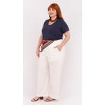 Blusa Malha Algodão Premium Azul Marinho - Plus Size