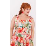 Top Babadinho Viscose Floral Color - Plus Size
