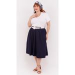 Blusa Malha Algodão Premium Branca - Plus Size