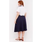 Blusa Malha Algodão Premium Branca - Plus Size