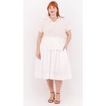 Camisa Laise Algodão Manga Curta - Plus Size