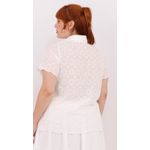 Camisa Laise Algodão Manga Curta - Plus Size