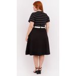 Saia Algodão Preta - Plus Size