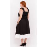 Saia Algodão Preto & Branco - Plus Size