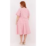 Blusa Social Algodão Listrada Vermelha - Plus Size