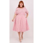 Saia Algodão Listrada Vermelha - Plus Size