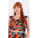 Top Babadinho Viscose Marinho Color - Plus Size