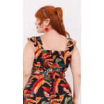 Top Babadinho Viscose Marinho Color - Plus Size