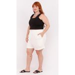 Top Segunda Pele Malha Preto - Plus Size